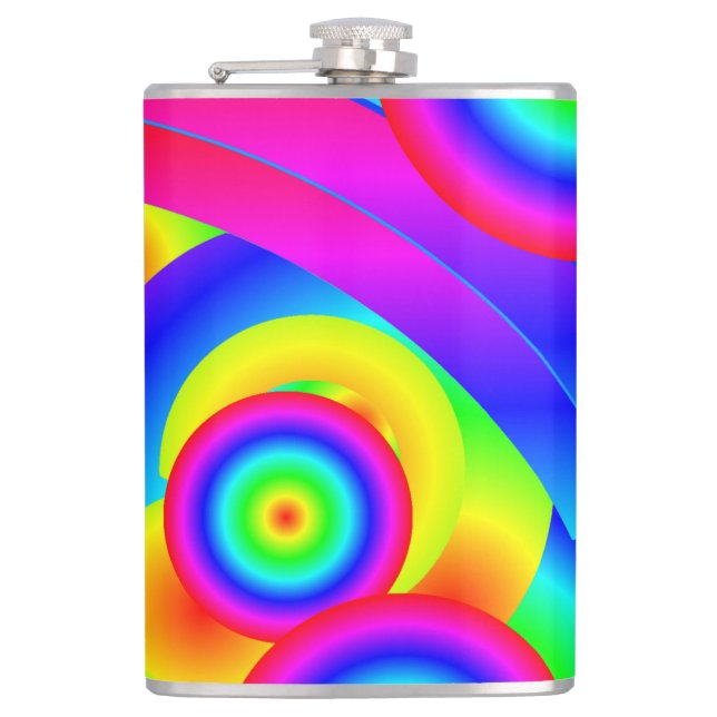 Cantil Abstrato Comet Vinyl Wrapper Flask (Frente)