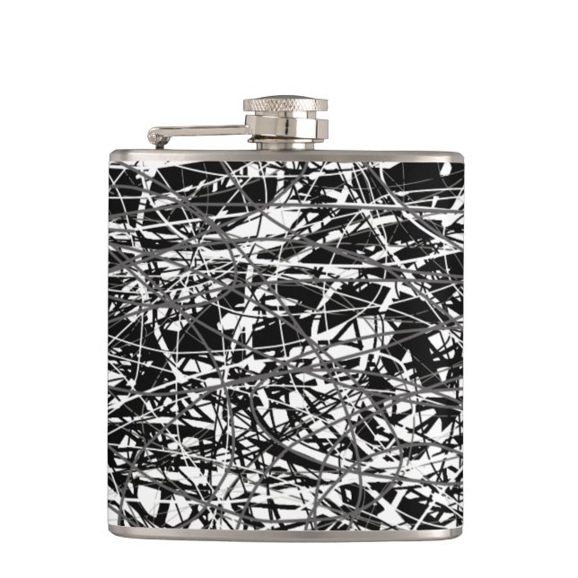 Cantil abstrato preto e branco (Frente)