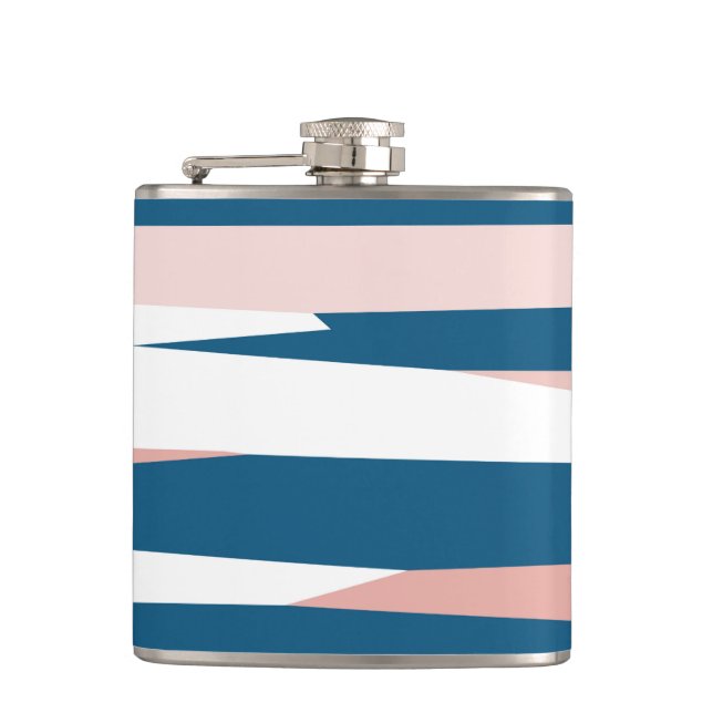 Cantil Abstrato rosa azul e branco (Frente)