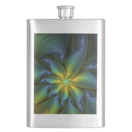 Cantil Abstrato Star, Ouro Verde brilhante Arte Fractal
