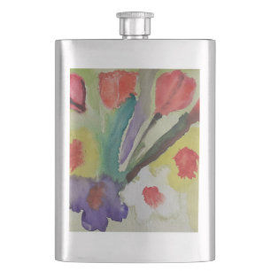 Cantil Abstrato Tulipas e Flores de Mola Clássicas