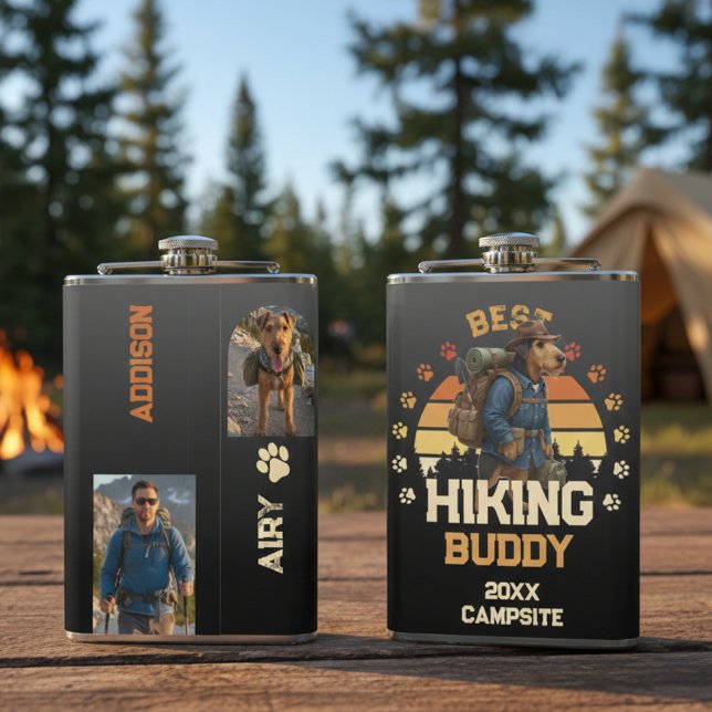 Cantil Adventurous Airedale Hiker Wilderness Explorer (Criador carregado)