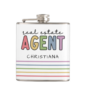 Cantil Agente de Imóveis de Nome Personalizado   Presente