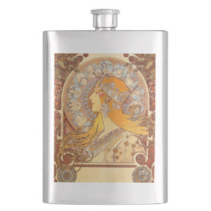 Cantil Alfonse Mucha Zodíaco Arte Nova Mulher