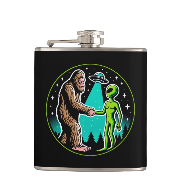 Cantil Aliança de Alienígena Bigfoot - Engraçado Cryptid (Frente)