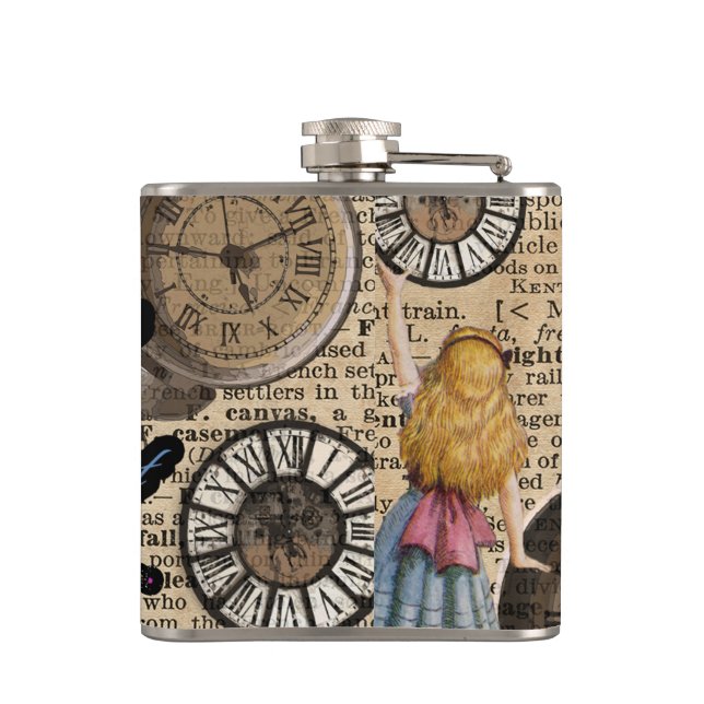 Cantil Alice no país das maravilhas que viaja a tempo (Verso)