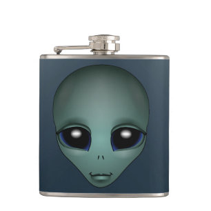 Cantil Alienígena Flask Alienígena Cinza Frascos de Disco
