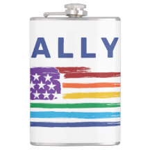 Ally Artística Rainbow Flag Personalizado