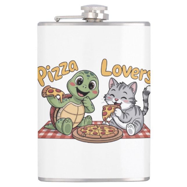 Cantil Amantes de pizza (Frente)