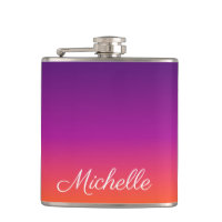 Ambre de gradiente roxo, rosa e laranja