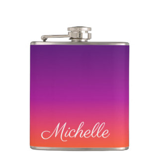 Cantil Ambre de gradiente roxo, rosa e laranja