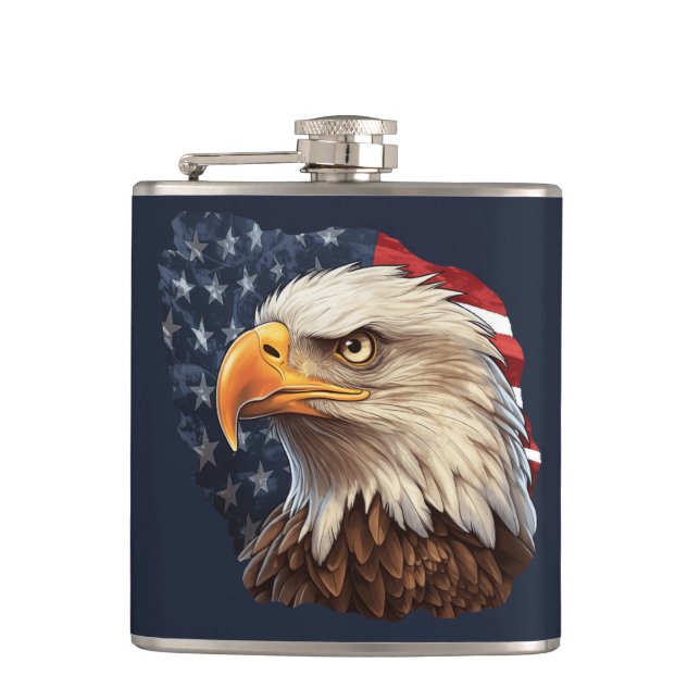 Cantil American Flag Bald Eagle (Frente)