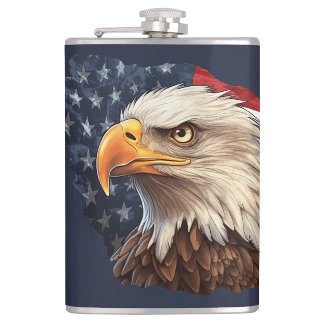 Cantil American Flag Bald Eagle (Frente)