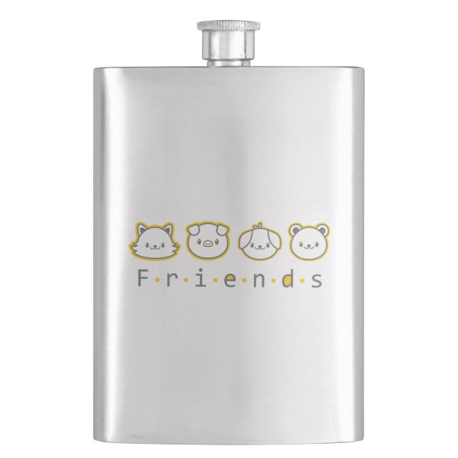 Cantil Amigos animais fofos enfrentam  (Frente)