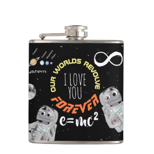 Cantil Amor Engraçado Astronauta Geeko de Matemática de C