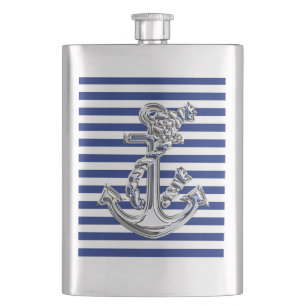 Cantil Âncora da corda do cromo náutica no impressão d