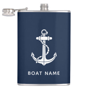 Cantil Âncora de Navio Azul Náutico Nome do Barco Persona