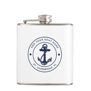 Cantil Âncora Náutica Nome do Barco Personalizado