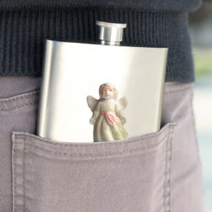 Cantil Anjo Pílula da Loja Dime em um Flask