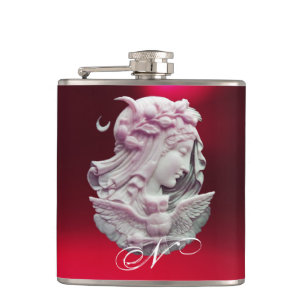 CANTIL ANTEIRO CAMEO, LUA DA NOITE COM MONOGRAMA OWL