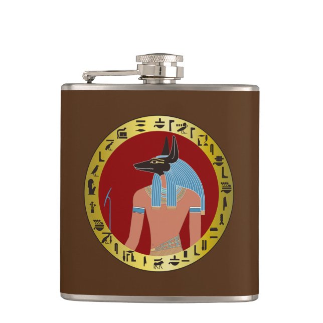 Cantil Anubis, Egito Deus Flask (Frente)