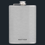 Cantil Aparência de Metal Prateado Raspado<br><div class="desc">Ousada, moderna e construída para impressionar - esta Garrafa de Visão de Metal Ranhurado Prata pela Socialite Designs canaliza a força industrial com uma estética texturizada e elegante. Com uma impressão realista em estilo de metal ranhurado em tons de prata frios, esta garrafa oferece um visual robusto e refinado perfeito...</div>