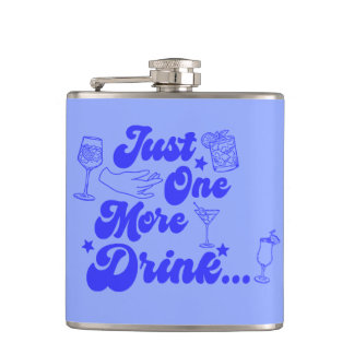 Cantil Apenas Mais Uma Bebida Texto Divertido e Retrô