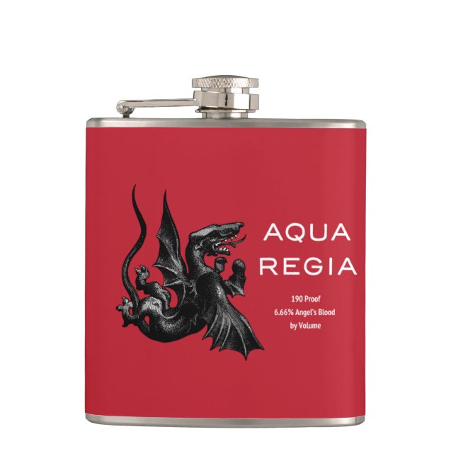 Cantil Aqua Regia Flask - Red Background (Frente)