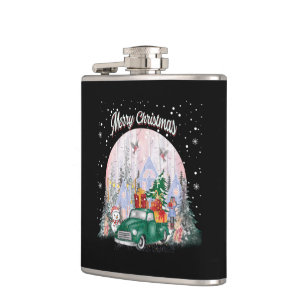 Cantil Aquarela Feliz Natal, Carro De Presentes