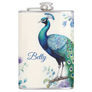 Cantil Aquarela floral de peacock
