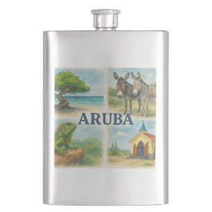 Cantil Aquarela multivista de Aruba