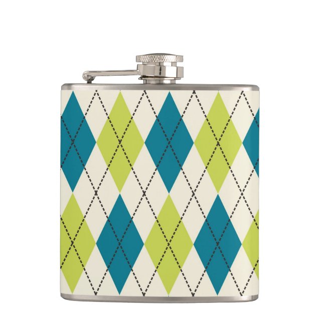 Cantil Argyle azul e verde (Frente)