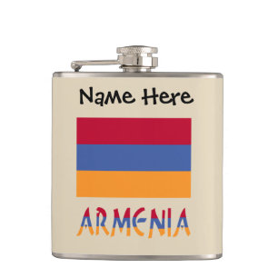 Cantil Armênia e Bandeira Armênia Personalizadas