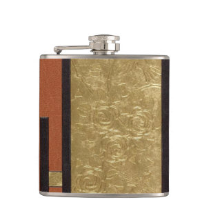 Cantil Art Deco em Dourado e Bege