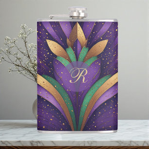 Cantil Art Deco Vintage Mardi Gras Fleur-de-lis Monograma
