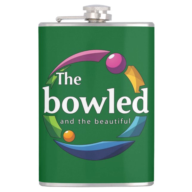 Cantil "Art in Motion: Circular Lawn Bowls Logo Bolsa, (Frente)