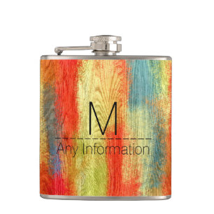 Cantil Arte abstracta moderna da grão de madeira