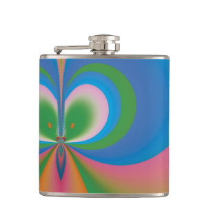 Cantil Arte Abstrata Borboleta Azul