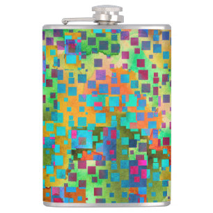 Cantil Arte abstrata colorida de Digitas com quadrados