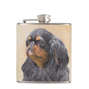 Cantil Arte Animal Original Pintura Inglesa Toy Spaniel