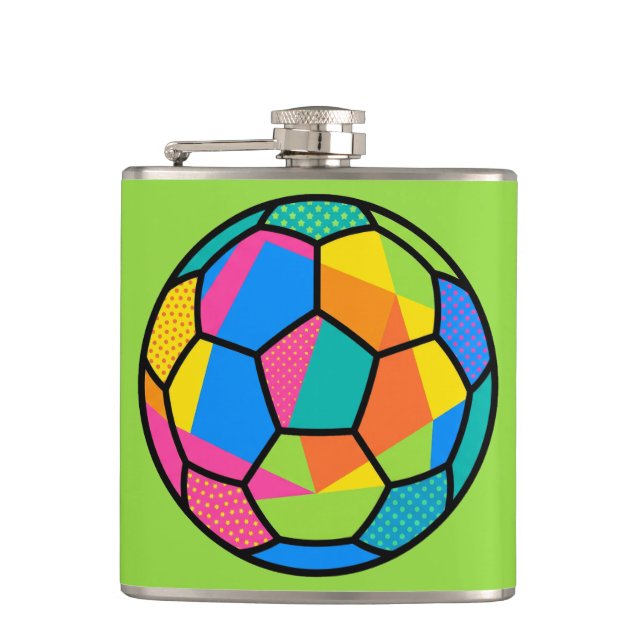 Cantil Arte de Bola de Futebol Geométrica Pop Art (Frente)