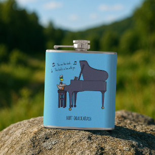 Cantil Arte de Burt Quackarach Pato Toca Piano Engraçado