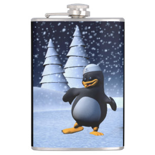 Cantil Arte de Férias de Inverno Adorável de Pinguim Mari