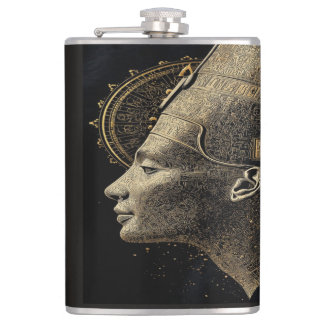 Cantil Arte de Linha Silhueta Moderna de Nefertiti