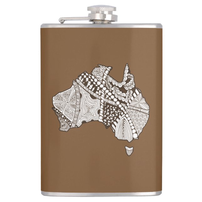 Cantil Arte de Mapa Australiana (Frente)