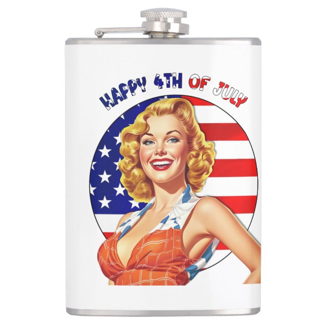 Cantil Arte de Menina Retro-up Americana (Frente)