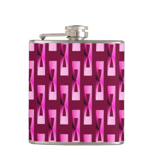 Cantil Arte Deco Geométrica Metálica - Orquídea e Roxo