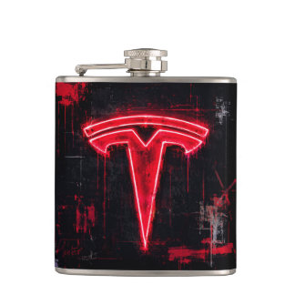 Cantil Arte do Logotipo Neon Tesla