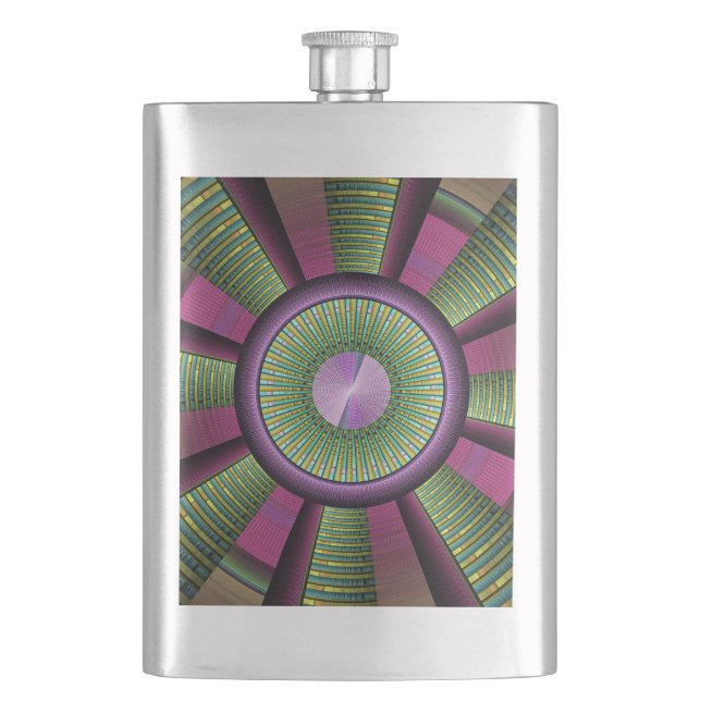 Cantil Arte Fractal Decorativa Moderna Arredondada E Colo (Frente)