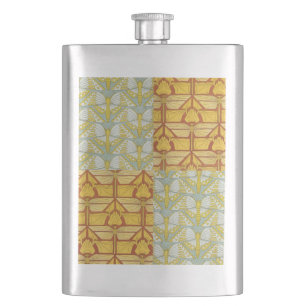 Cantil Arte Vintage Art Nouveau Padrão de Grade da Nature
